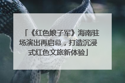 《红色娘子军》海南驻场演出再启幕，打造沉浸式红色文旅新体验