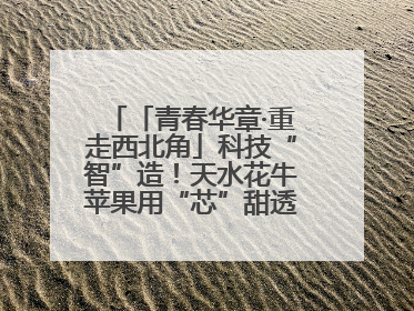 「青春华章·重走西北角」科技“智”造！天水花牛苹果用“芯”甜透你的味蕾