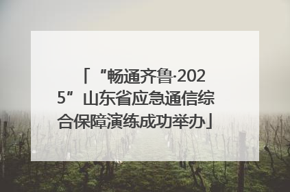 “畅通齐鲁·2025”山东省应急通信综合保障演练成功举办