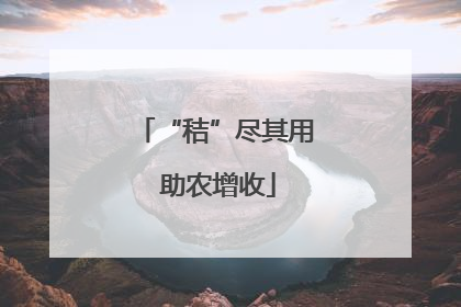 “秸”尽其用 助农增收