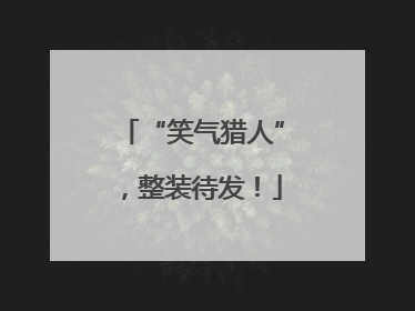 “笑气猎人”，整装待发！