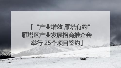 “产业增效 雁塔有约”雁塔区产业发展招商推介会举行 25个项目签约