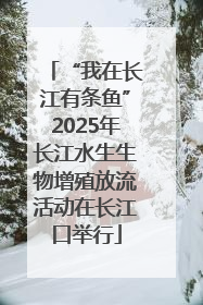 “我在长江有条鱼”2025年长江水生生物增殖放流活动在长江口举行