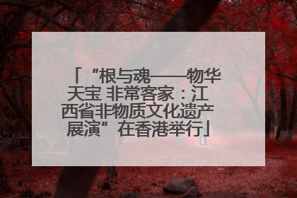 “根与魂——物华天宝 非常客家：江西省非物质文化遗产展演”在香港举行