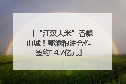 “江汉大米”香飘山城！鄂渝粮油合作签约14.7亿元