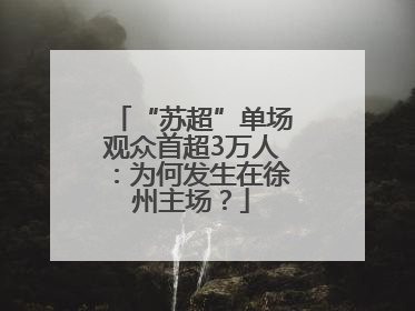 “苏超”单场观众首超3万人：为何发生在徐州主场？