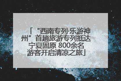 “西南专列·乐游神州”首趟旅游专列抵达宁夏固原 800余名游客开启清凉之旅