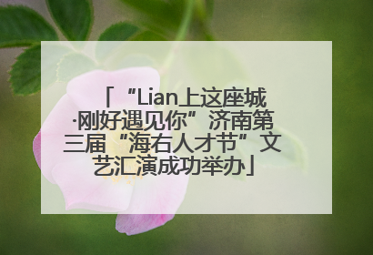 “Lian上这座城·刚好遇见你”济南第三届“海右人才节”文艺汇演成功举办