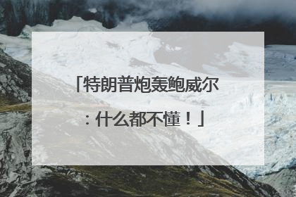 特朗普炮轰鲍威尔：什么都不懂！