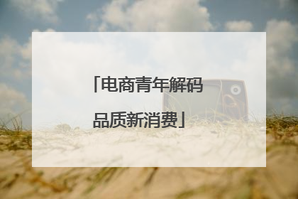 电商青年解码品质新消费