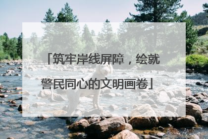 筑牢岸线屏障，绘就警民同心的文明画卷