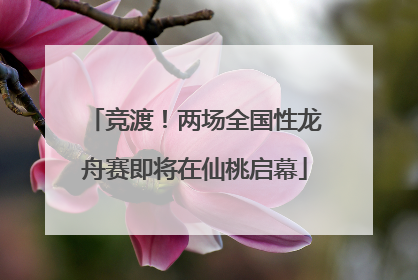 竞渡！两场全国性龙舟赛即将在仙桃启幕