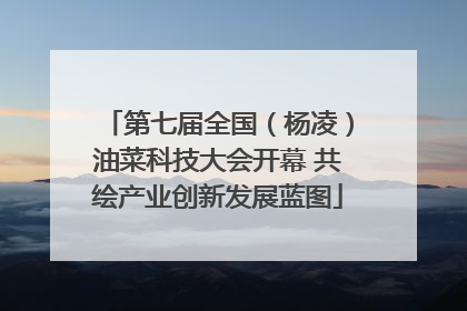 第七届全国（杨凌）油菜科技大会开幕 共绘产业创新发展蓝图