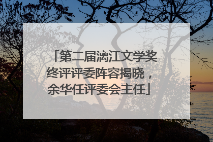 第二届漓江文学奖终评评委阵容揭晓，余华任评委会主任