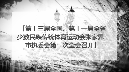 第十三届全国、第十一届全省少数民族传统体育运动会张家界市执委会第一次全会召开