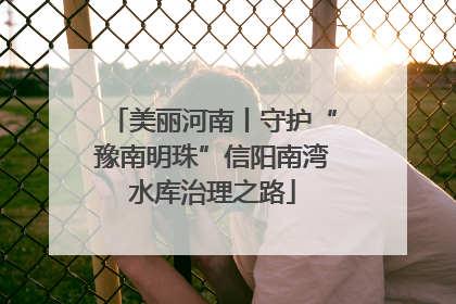 美丽河南丨守护“豫南明珠”信阳南湾水库治理之路