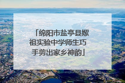 绵阳市盐亭县嫘祖实验中学师生巧手剪出家乡神韵