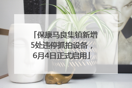 保康马良集镇新增5处违停抓拍设备，6月4日正式启用