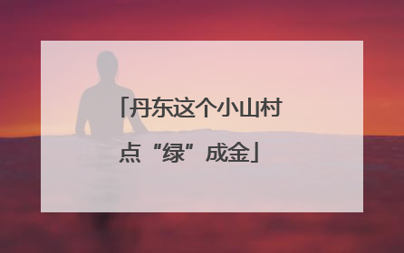 丹东这个小山村点“绿”成金