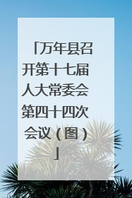 万年县召开第十七届人大常委会第四十四次会议（图）