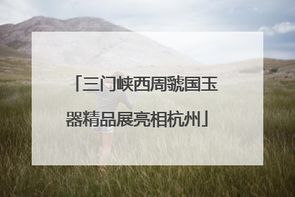 三门峡西周虢国玉器精品展亮相杭州