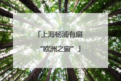 上海杨浦有扇“欧洲之窗”