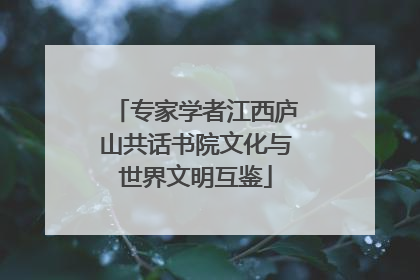 专家学者江西庐山共话书院文化与世界文明互鉴