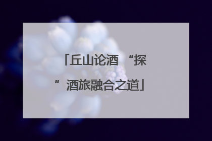 丘山论酒 “探”酒旅融合之道