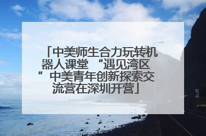 中美师生合力玩转机器人课堂 “遇见湾区”中美青年创新探索交流营在深圳开营