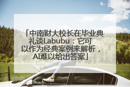 中南财大校长在毕业典礼谈Labubu：它可以作为经典案例来解析，AI难以给出答案