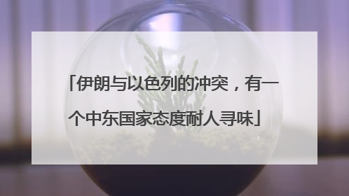伊朗与以色列的冲突，有一个中东国家态度耐人寻味