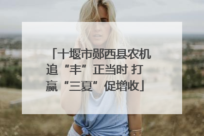 十堰市郧西县农机追“丰”正当时 打赢“三夏”促增收
