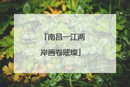 南昌一江两岸画卷璀璨