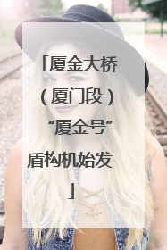 厦金大桥（厦门段）“厦金号”盾构机始发