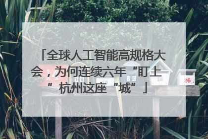 全球人工智能高规格大会，为何连续六年“盯上”杭州这座“城”