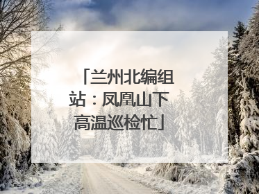 兰州北编组站：凤凰山下高温巡检忙