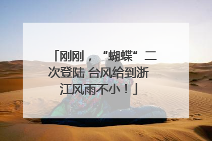刚刚，“蝴蝶”二次登陆 台风给到浙江风雨不小！