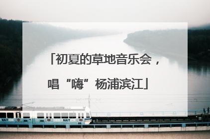 初夏的草地音乐会，唱“嗨”杨浦滨江