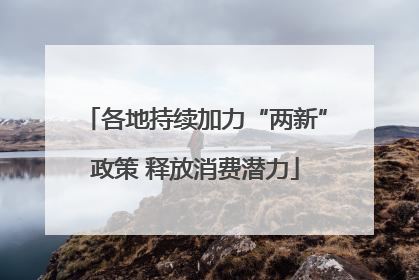各地持续加力“两新”政策 释放消费潜力