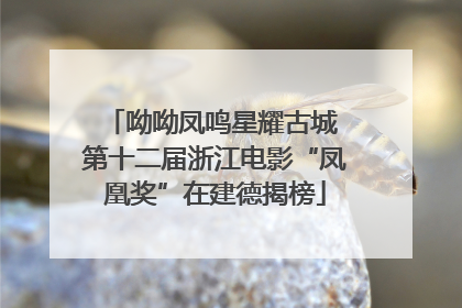 呦呦凤鸣星耀古城 第十二届浙江电影“凤凰奖”在建德揭榜