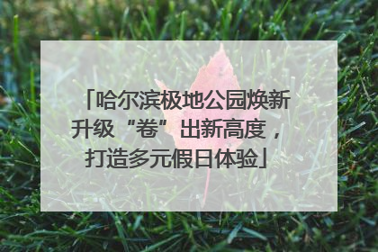 哈尔滨极地公园焕新升级“卷”出新高度，打造多元假日体验