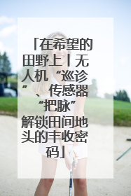 在希望的田野上丨无人机“巡诊”、传感器“把脉” 解锁田间地头的丰收密码