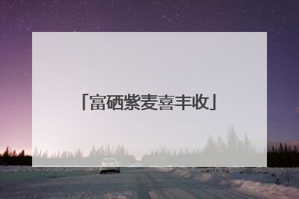 富硒紫麦喜丰收