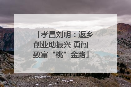孝昌刘明：返乡创业助振兴 勇闯致富“桃”金路