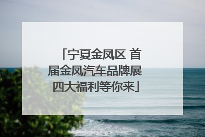 宁夏金凤区 首届金凤汽车品牌展四大福利等你来