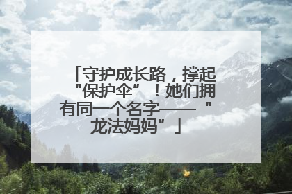 守护成长路，撑起“保护伞”！她们拥有同一个名字——“龙法妈妈”