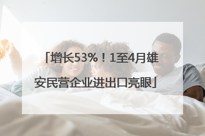 增长53%！1至4月雄安民营企业进出口亮眼