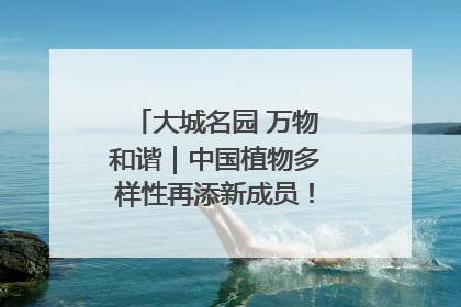 大城名园 万物和谐｜中国植物多样性再添新成员！它只在西藏墨脱