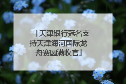 天津银行冠名支持天津海河国际龙舟赛圆满收官