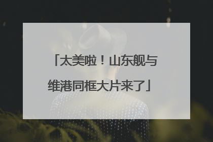 太美啦！山东舰与维港同框大片来了